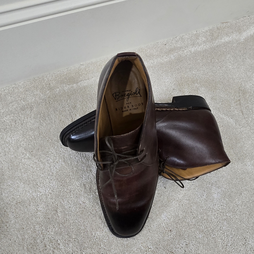 Fratelli Borgioli Siena Men's Brown Leather  Size 10.5